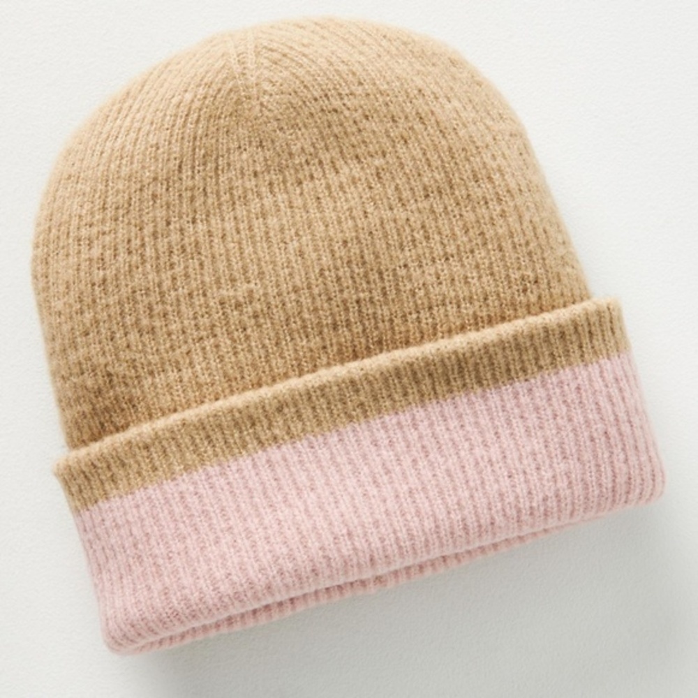 Anthropologie Reversible Knit Beanie